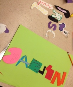 Project 1: Matisse Inspired Name Collage